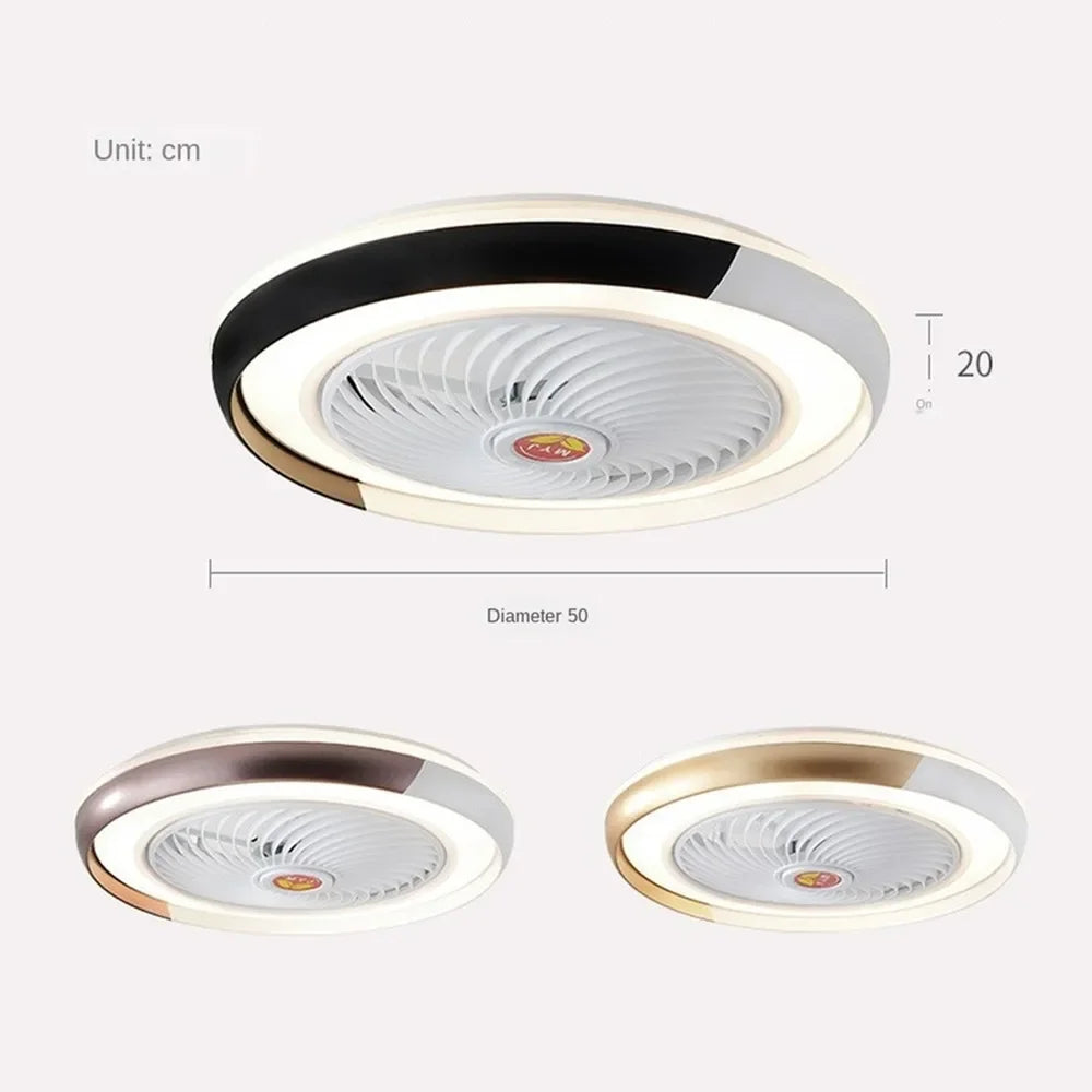 ventilateur de plafond intelligent bluetooth avec lumière télécommande - vue 6 sur 16
