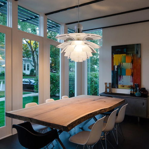 suspension led modernes en acrylique pour intérieur