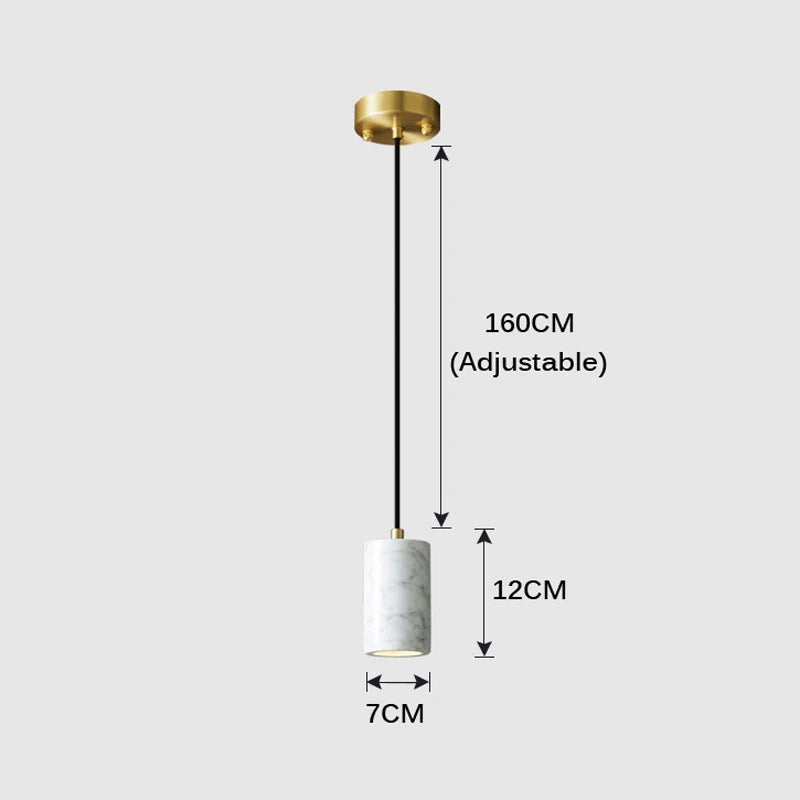 suspension en marbre italien design pour éclairage moderne