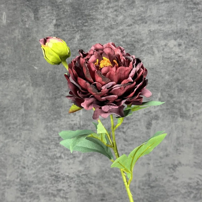 fleurs en soie pivoine rétro pour décoration mariage fête accessoires - vue 10 sur 15