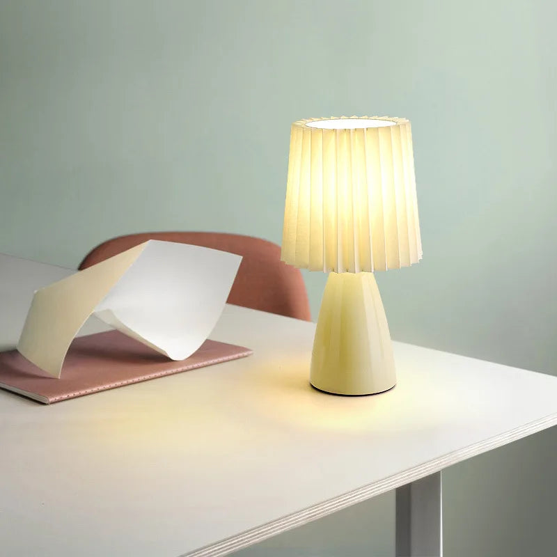 Lampe bureau rétro net rouge veilleuse chaleur - vue 5 sur 13