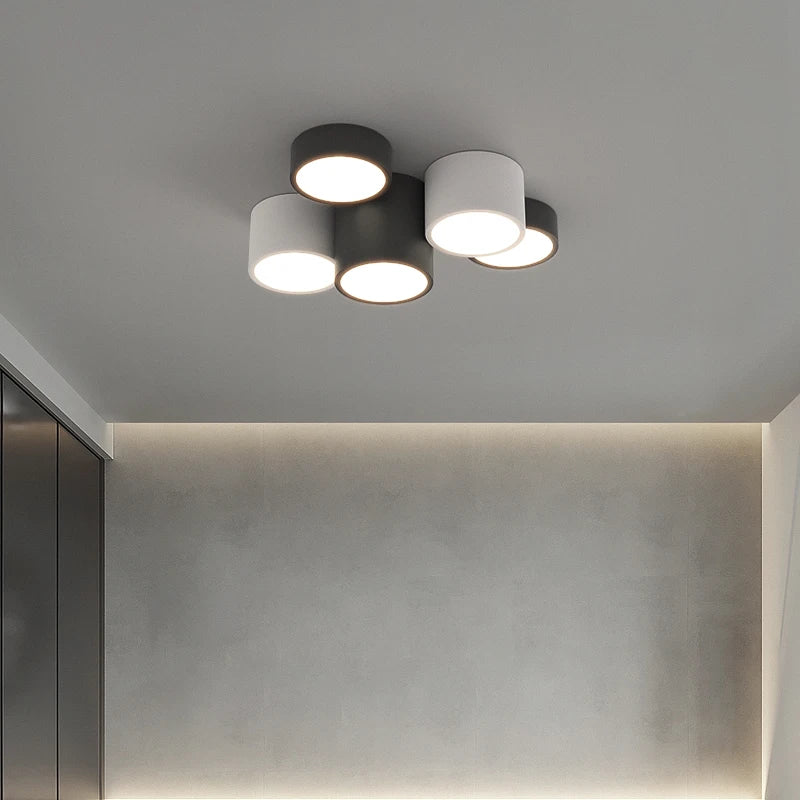 Nordique Mingzhuang Downlight LED plafonnier ménage chambre lumière circulaire Simple moderne porche couloir lumière - vue 6 sur 10