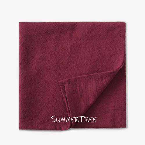 Serviette de table coton lavé lot 6 méditerranéen