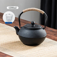 bouilloire fonte style kung fu chinois avec filtre
