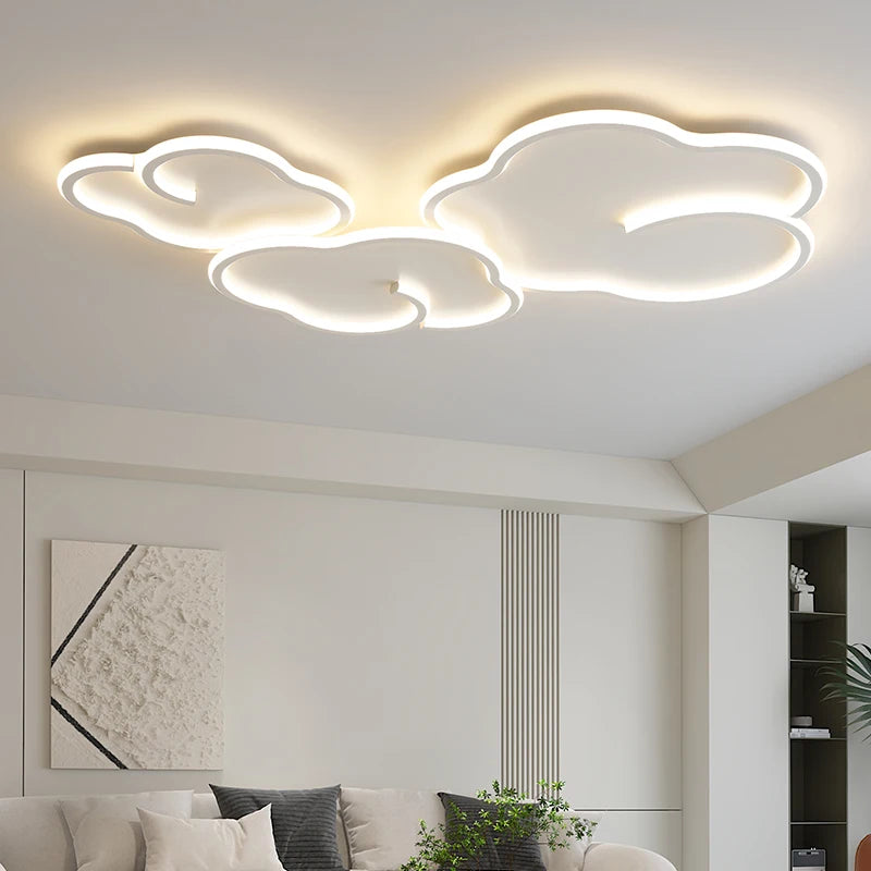 plafonnier scandinave nuage gradation avec télécommande en option - vue 3 sur 11