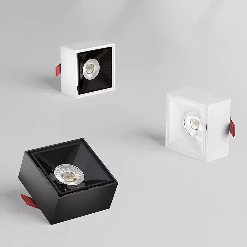 carré dimmable encastré led spots pour hôtel bureau maison - vue 3 sur 9