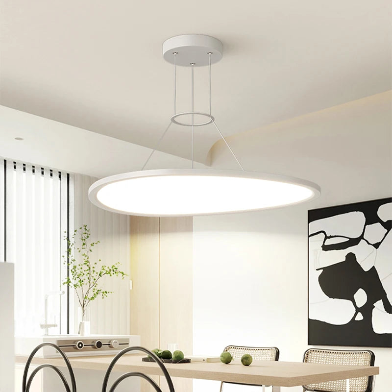 lustre moderne à led protection des yeux sans stroboscope - vue 3 sur 8