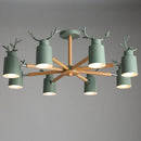 Lustre en rondins scandinave salon chambre plafond suspension luminaires cuisine plafond éclairage cerf design e27 lumière