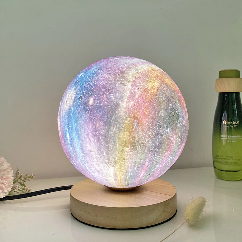 Creative 3D lune lampe de Table technologie mode atmosphère lampe chambre d'enfants étudiant lampe chambre étude lampe décorative - vue 5 sur 12