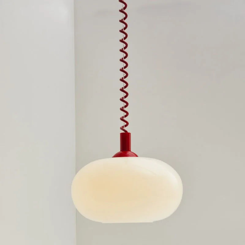 Lustres en verre Bauhaus lampes suspendues nordiques chambre à coucher en plus du salon salle à manger Restaurant lampe suspendue de couleur moderne - vue 2 sur 10