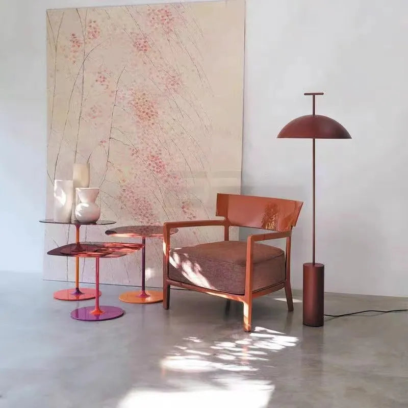lampadaire industriel design avec abat-jour en métal - vue 6 sur 9