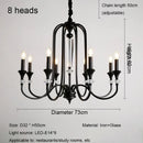 lustre rétro luxe en cristal style américain