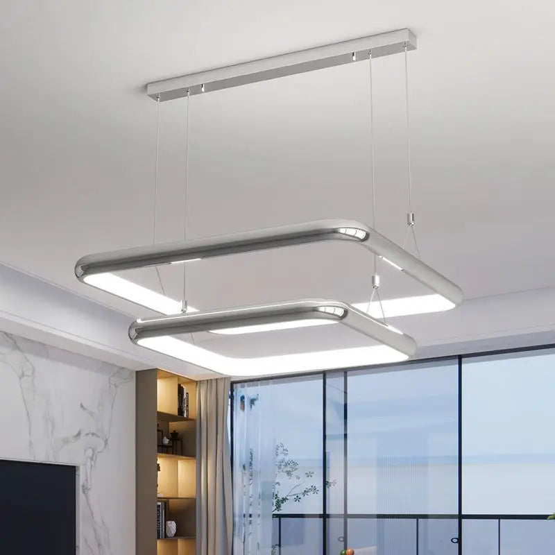 Lustre LED Chrome Perle Suspension - vue 5 sur 12