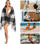 serviette de plage carreaux legere anti sable rapide