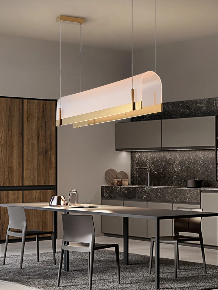lustre en acrylique pour bar et restaurant moderne - vue 6 sur 8