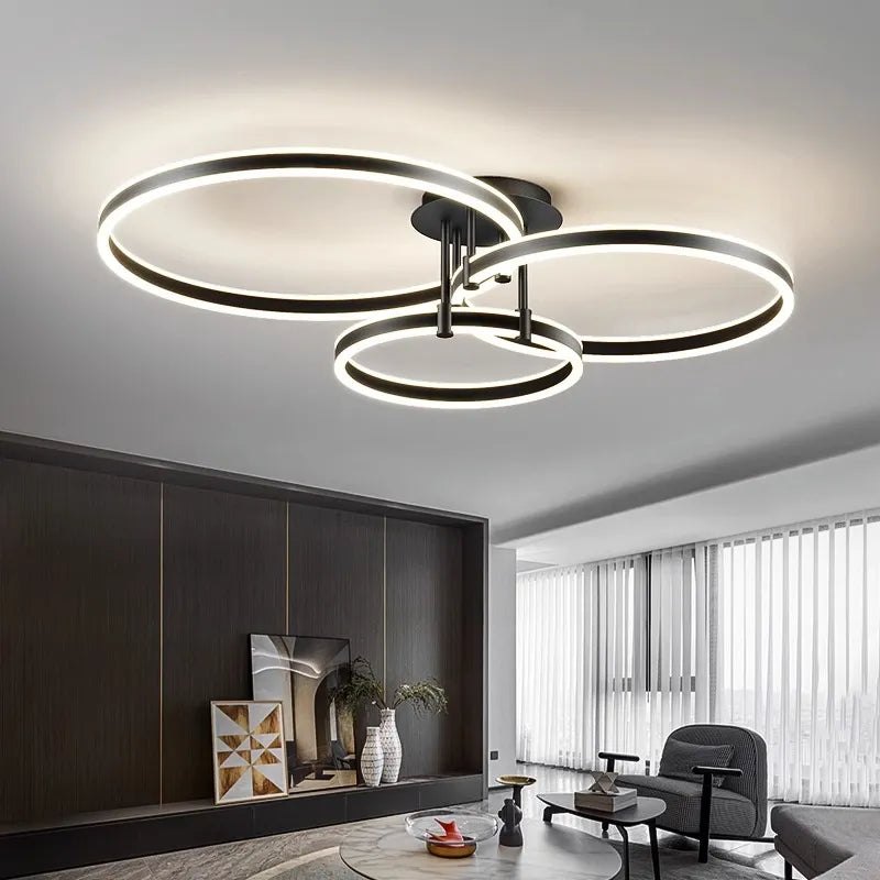 plafonnier Décoration nordique maison chambre décor lampes LED intelligentes pour salon éclairage intérieur lampara - vue 4 sur 18