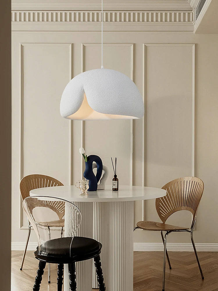 lustre nordique minimaliste wabi sabi led suspendu décor loft
