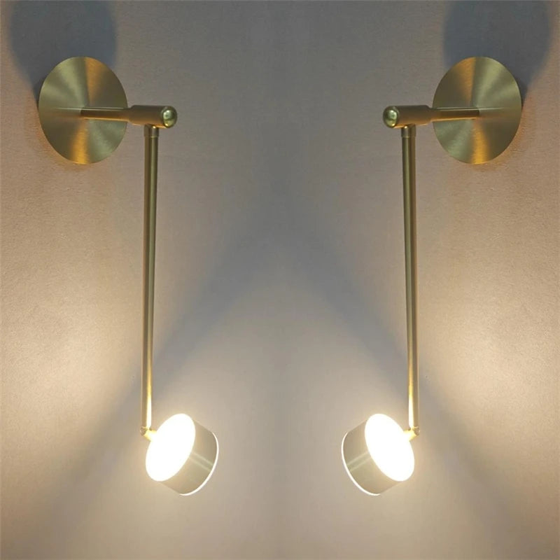applique murale led réglable moderne en fer d'art décoratif - vue 2 sur 8