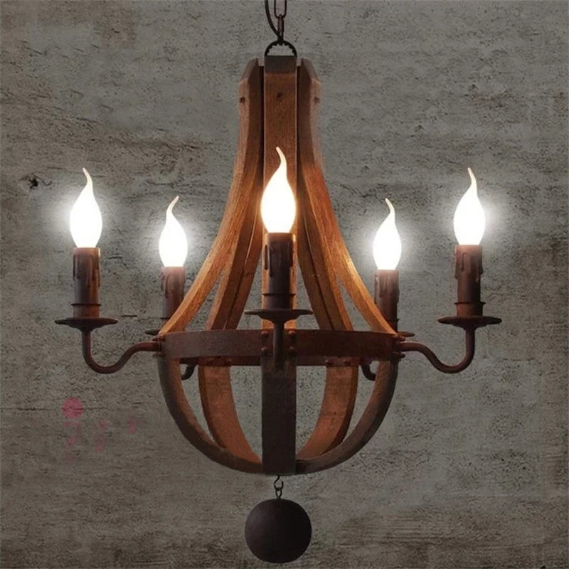lustre en métal rustique vintage pour décoration intérieure