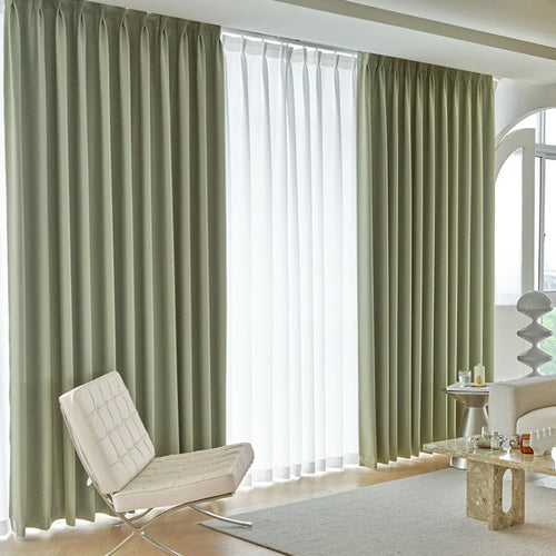 Rideau occultant épais style moderne minimaliste salon chambre