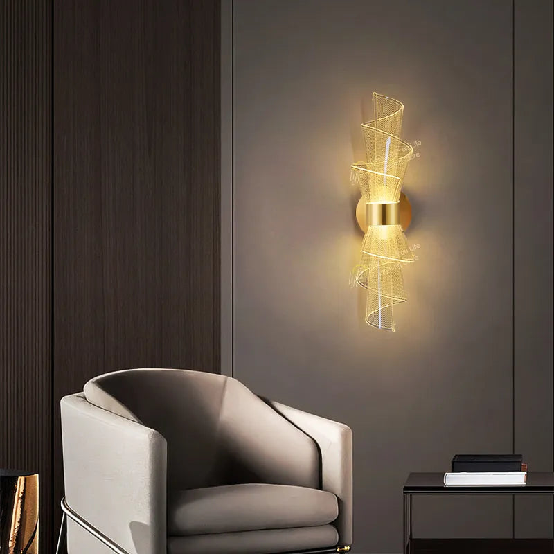 Applique murale LED luxe nordique