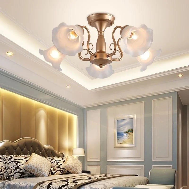 2023 European Iron Art Chandelier For Living Room And Restaurant High-end American Led Energy-saving Lamp Bedroom Ceiling Light