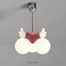 lustre lumière résine angle plafond enfant fille