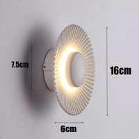 applique murale led moderne en forme de disque pour hôtel et restaurant