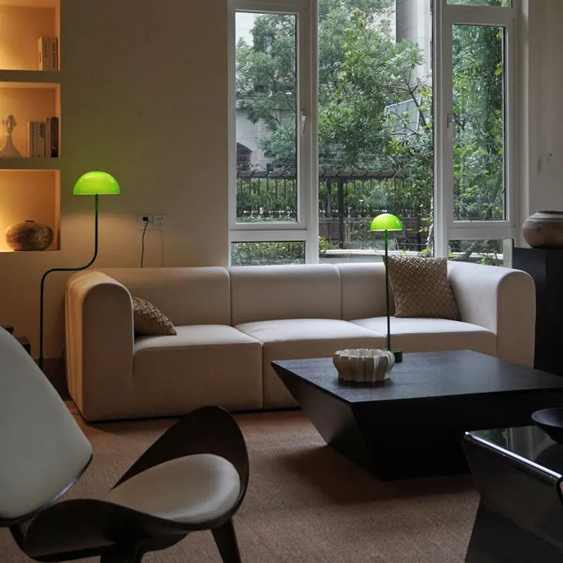 lampe à poser design en forme de germe de soja en verre - vue 11 sur 10
