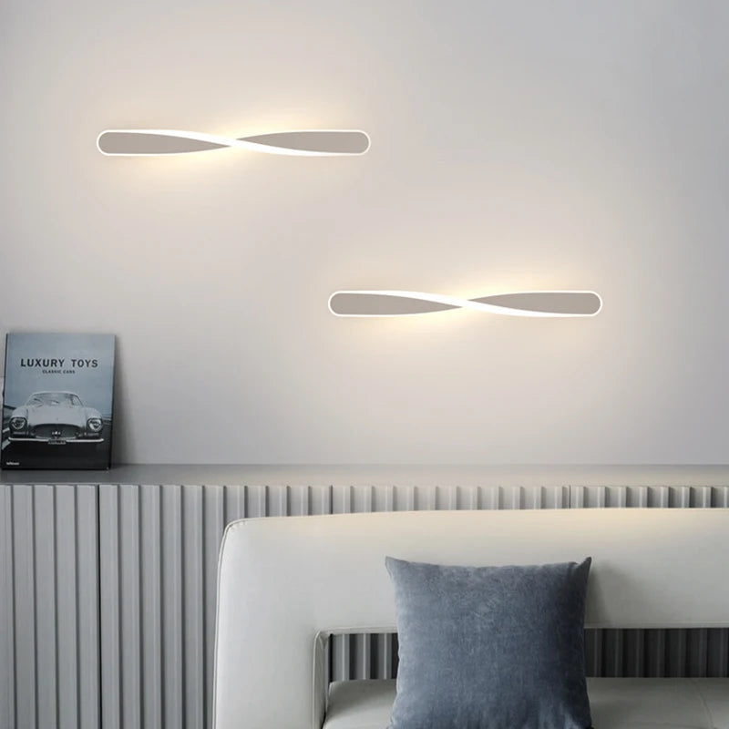 Applique murale led spirale hailion pour décoration intérieure créative - vue 3 sur 12
