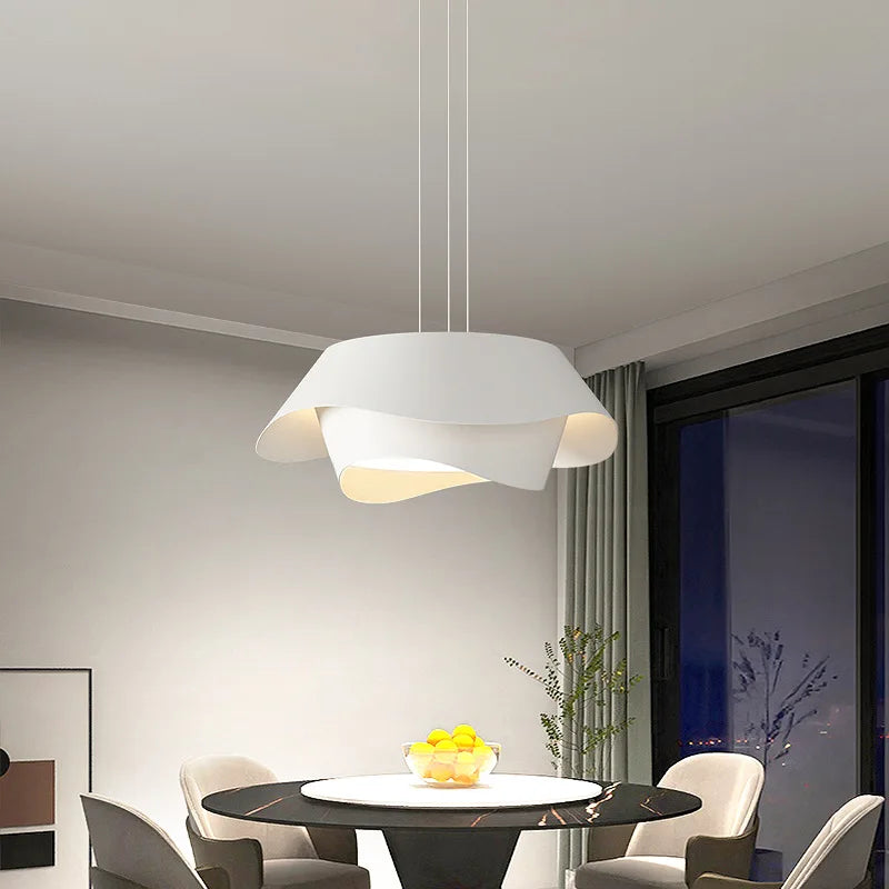 lampe led suspendue design moderne avec fil réglable - vue 5 sur 11