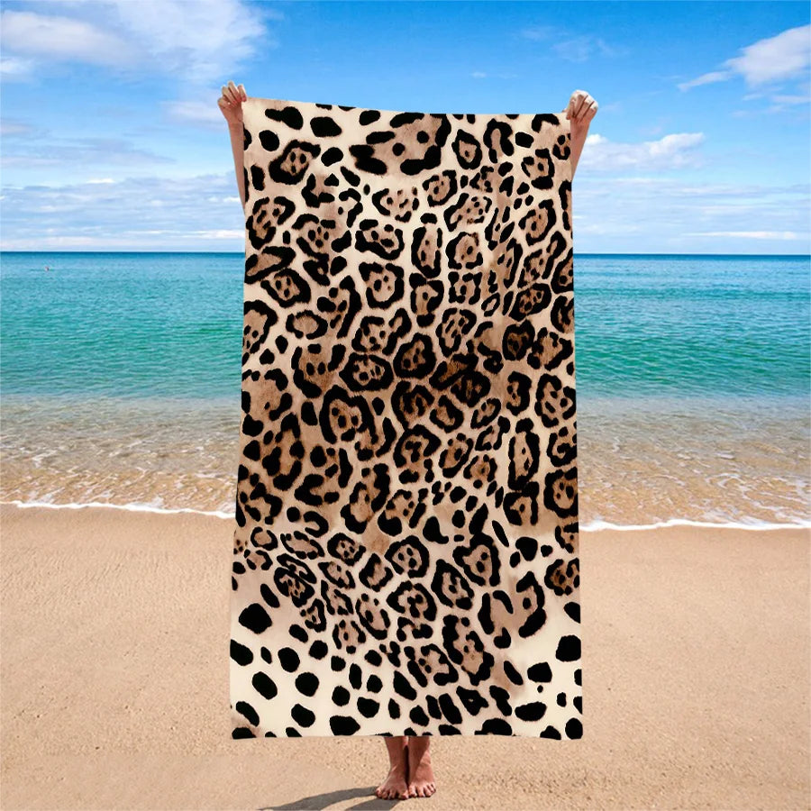 serviette de plage rayures séchage rapide légère douce