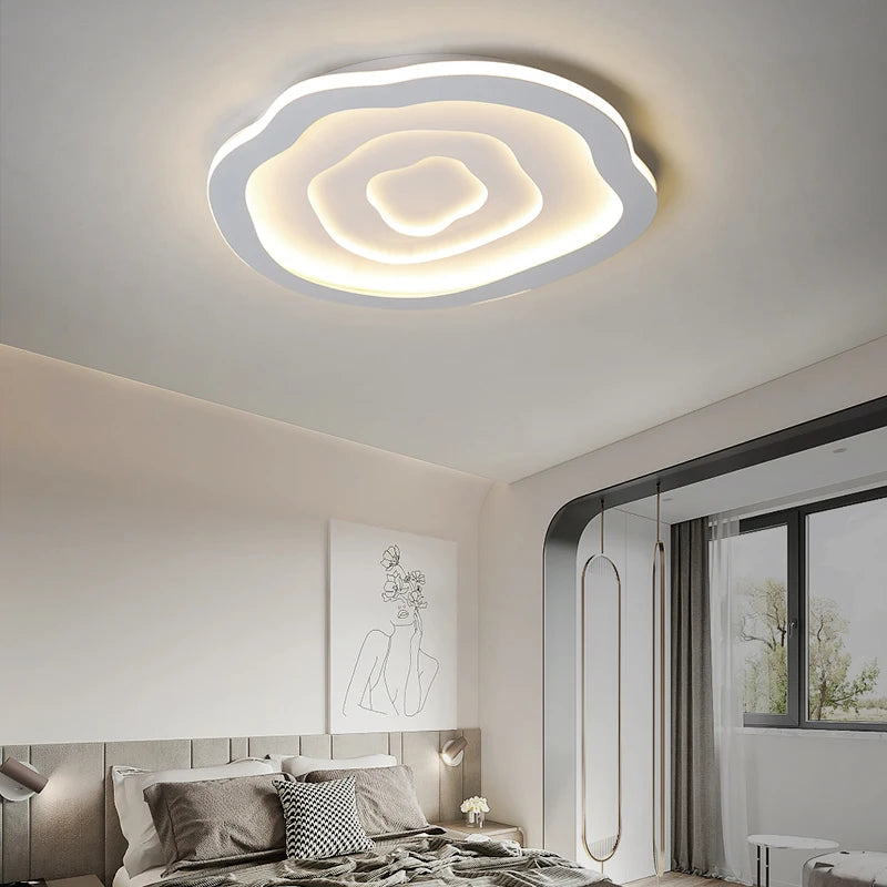 lustre led moderne pour éclairage intérieur design élégant - vue 5 sur 10
