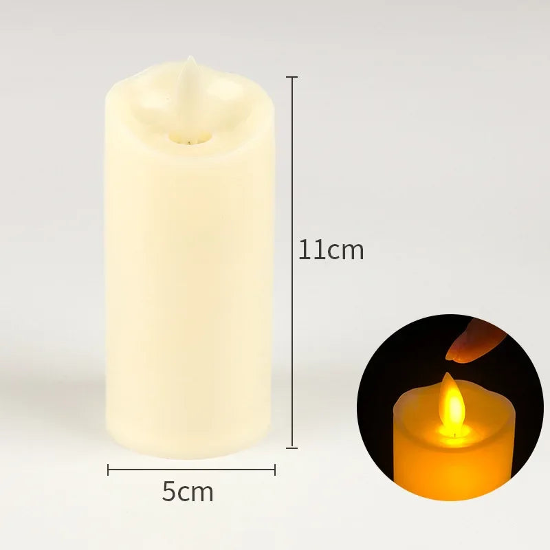 lampe à bougie électrique sans flamme pour décorations de mariage et fêtes - vue 10 sur 14