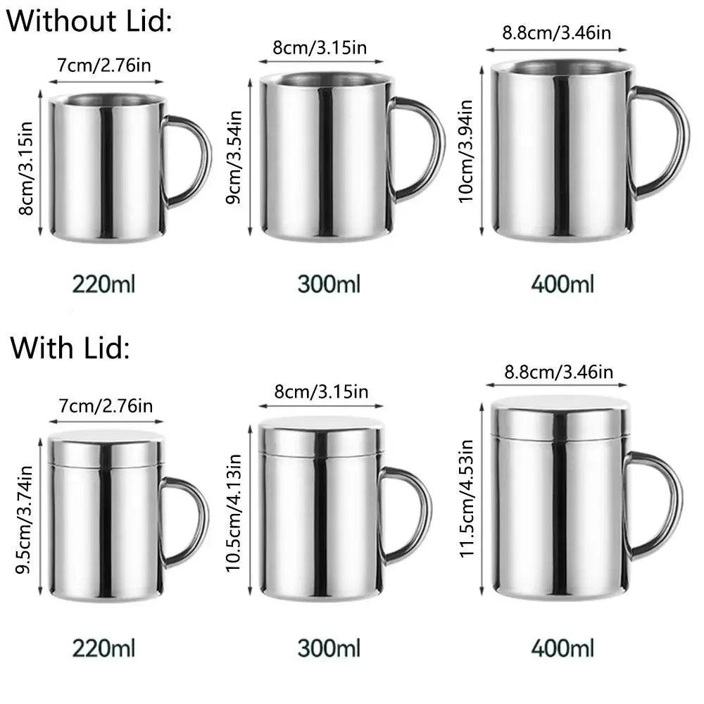 Mug inox double paroi avec anse incassable - vue 7 sur 7
