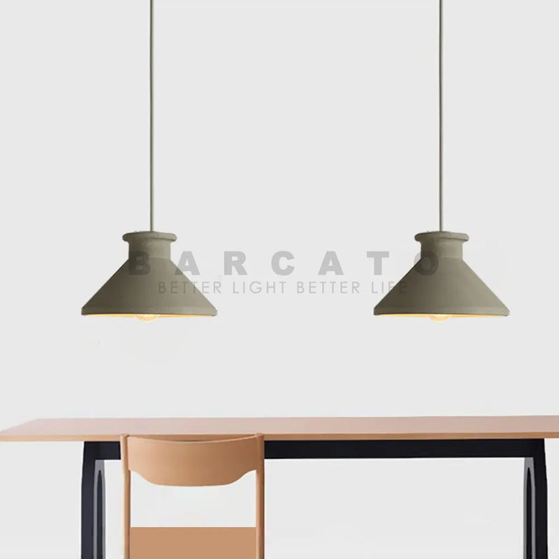 Design LED lustres en ciment suspension LED luminaires américain créatif Vintage lampe salle à manger Restaurant Luminaire