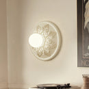 applique murale française ronde rétro haut de gamme abat-jour en verre