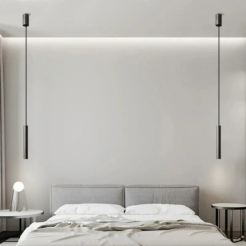 suspension minimaliste en laiton 	 pour hôtel