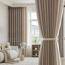 Rideau occultant style nordique pour salon chambre épais