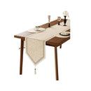 Chemin de table floral vintage style campagne lin
