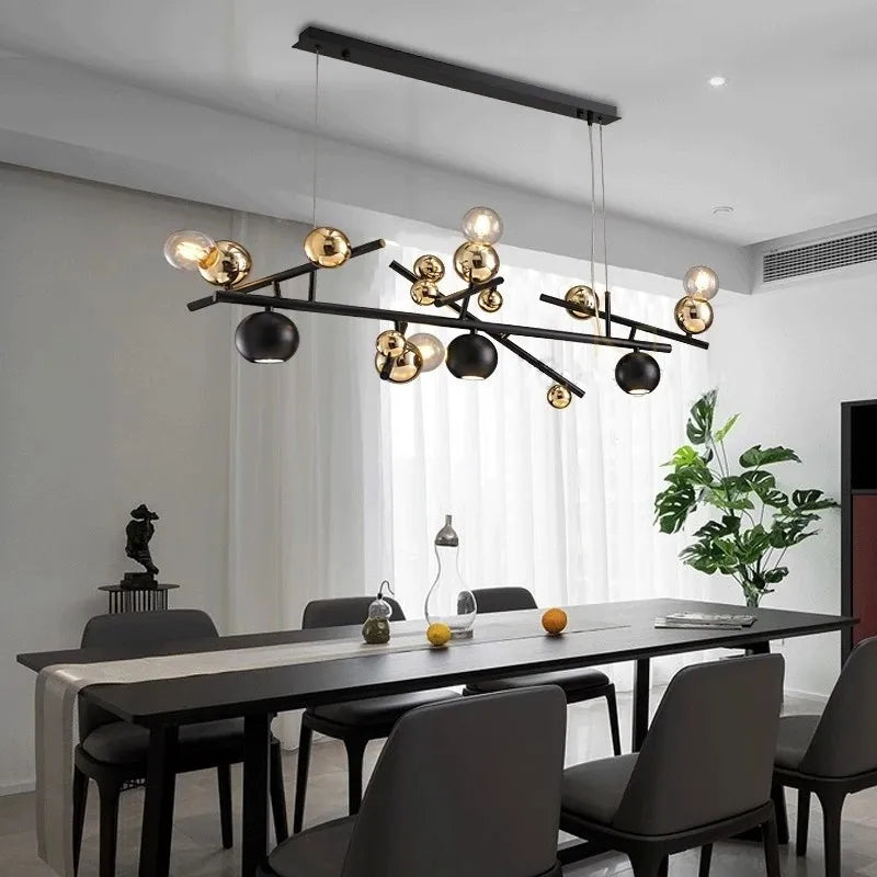 lustre nordique post-moderne de luxe zhongdao pour restaurant et bar - vue 3 sur 6