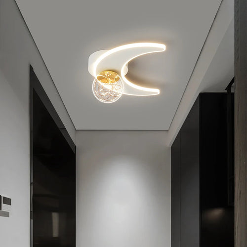 Plafonnier d'intérieur LED étoile et lune