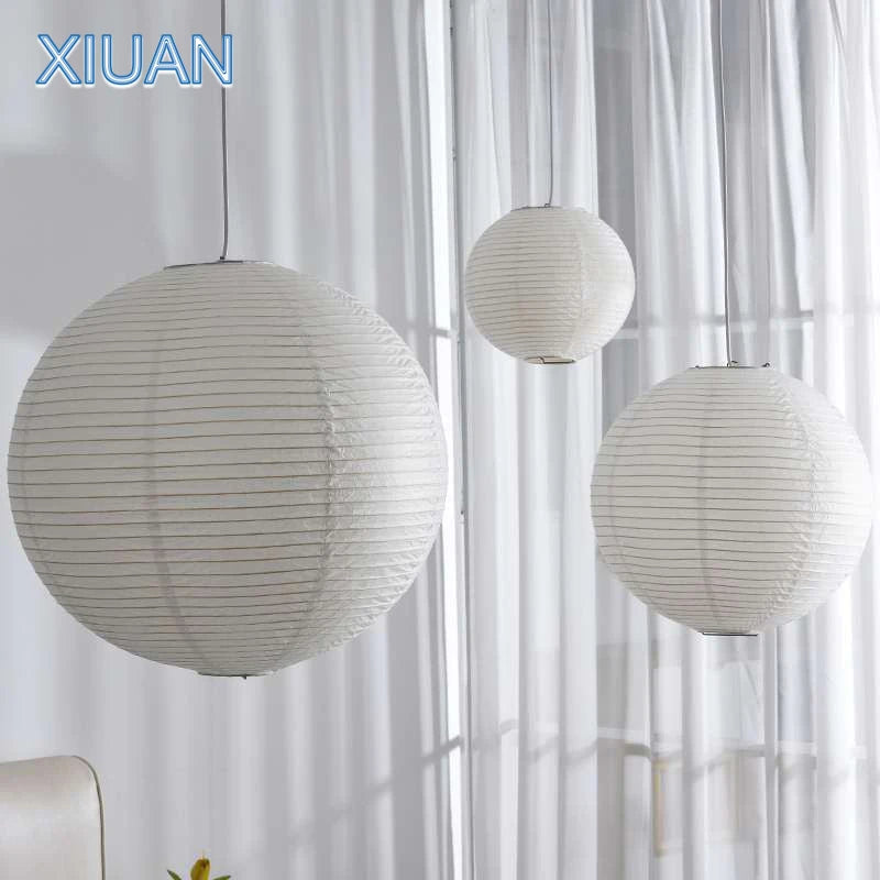 suspension led style japonais sphères pour décor café - vue 7 sur 11