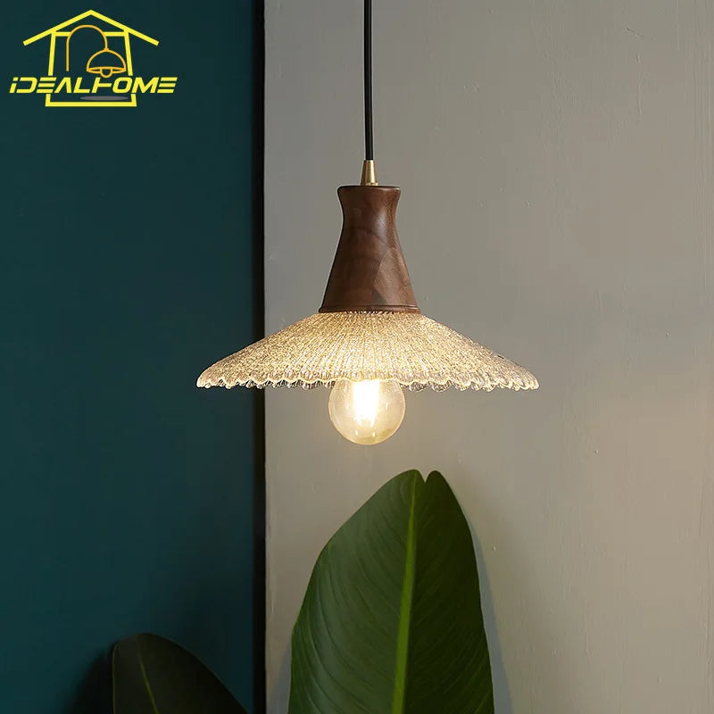 Nordique Ins atmosphère chaude suspension lumières LED E27 cuivre verre suspension lampe décor à la maison Restaurant café entrée balcon couloir - vue 6 sur 8