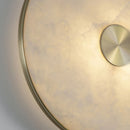 lampe de chevet créative en cuivre et marbre naturel à led
