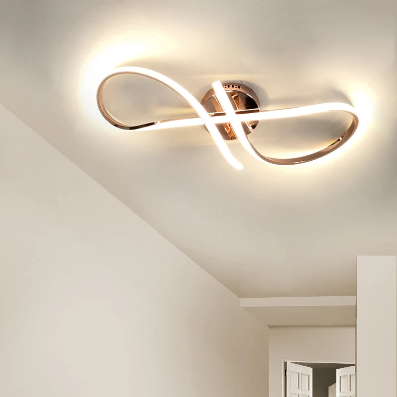 plafonnier led salon lumière créative décorative intérieur - vue 6 sur 6