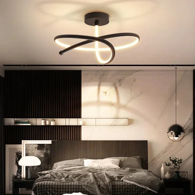 lustre moderne à leds pour décoration intérieure de luxe - vue 5 sur 12