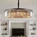 Lustre en cristal LED moderne américain salon salle à manger Villa suspension chambre plafond suspension lampe décor à la maison Lustre