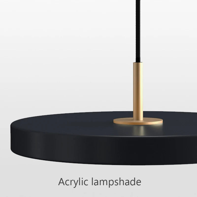 suspension led moderne lumière disque suspendus décoration luminaire lustre