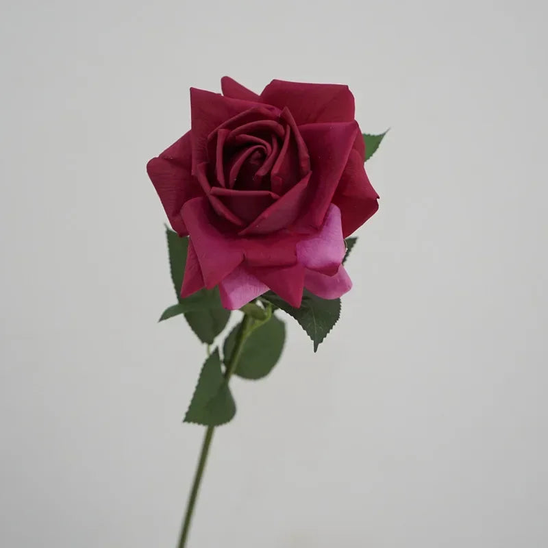 branche de roses artificielles en latex pour décoration et cadeaux - vue 4 sur 11